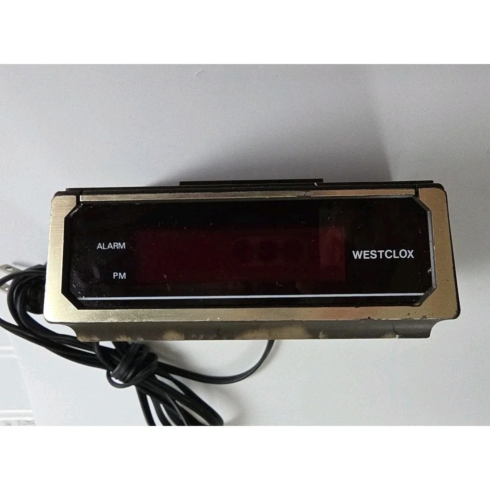 Vintage Westclox Digital Alarm Clock Model 22644 Tested‎